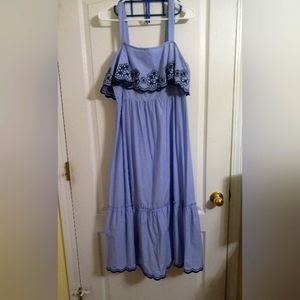 Kate Spade Daisy Embroidered Patio Dress Size Large